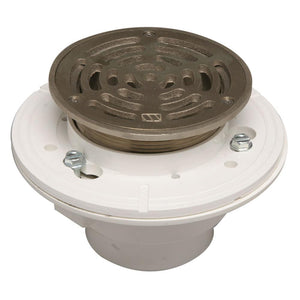 Mountain Plumbing MT509A 6" Round Complete Shower Drain ABS