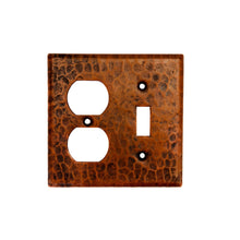 Load image into Gallery viewer, Premier Copper Switchplate 2 Hole Outlet/Toggle Switch SCOT