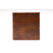 Load image into Gallery viewer, Premier 4&quot; x 4&quot; Copper Hammered Tile T4DBH