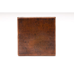 Premier 4" x 4" Copper Hammered Tile T4DBH