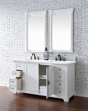 Load image into Gallery viewer, James Martin 238-105-V60D-BW-3WZ Providence 60&quot; Double Vanity Cabinet With 3 CM Top - Bright White