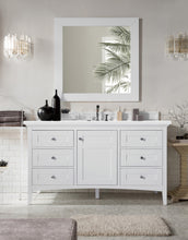 Load image into Gallery viewer, James Martin 527-V60S-BW-3WZ Palisades 60&quot; Single Vanity With 3 CM Top - Bright White