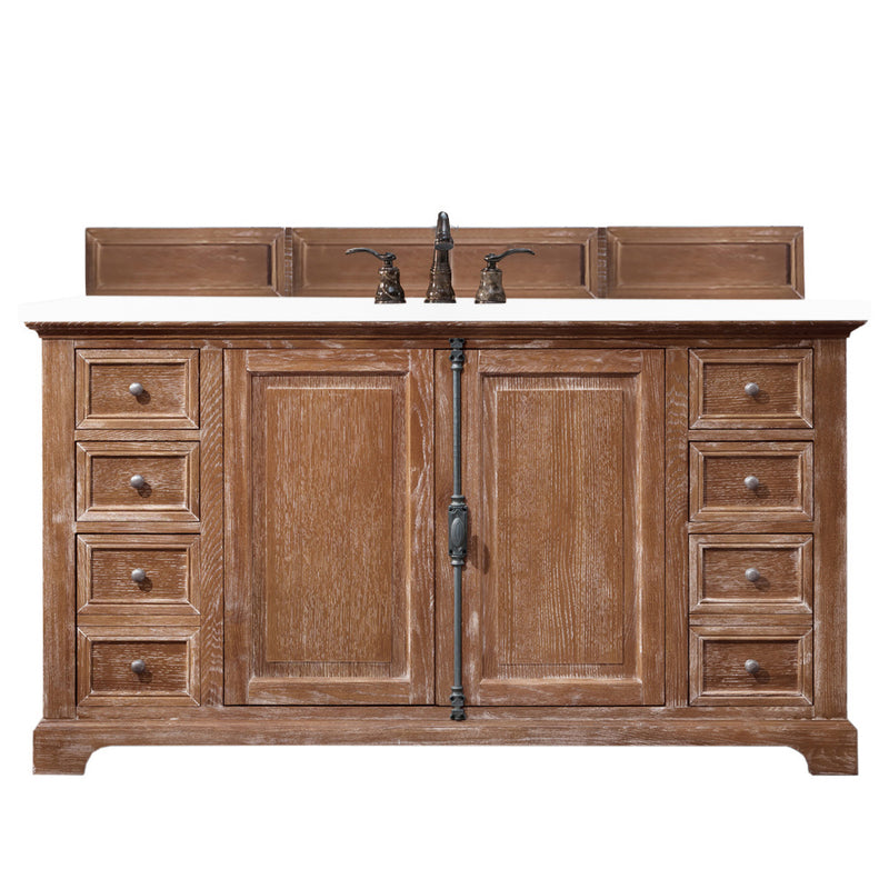 James Martin 238-105-5311-3WZ Providence 60" Single Vanity Cabinet With 3 CM Top - Driftwood